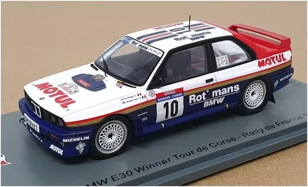 Spark Bmw 3-series M3 e30 Rothmans N 10 Winner Rally Tour De Corse 1987 Bernard Beguin Jean Jacques Lenne 1:43 SF148