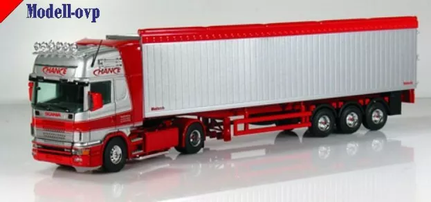 Tekno Scania Chance Scania-4 164l 480 Topline Cargofloor Oplegger. 1:50 52608