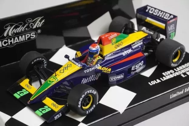 Minichamps Larrousse F1 Lamborghini Lola Lc90 Espo Larrousse N 29 Season 1990 E.bernard 1:43 400900029