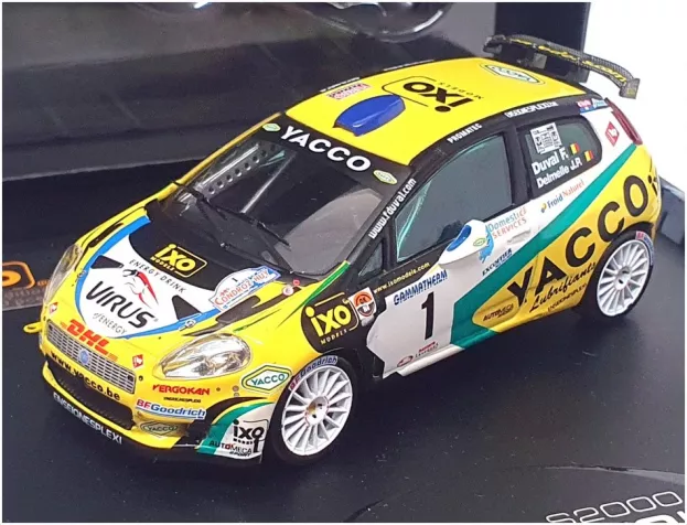 IXO Models Fiat Punto S2000 N 1 Winner Rally Condroz 2007 F.duval J.p.delemelle 1:43 RAM284