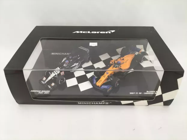 Minichamps Mclaren Set 2x F1 Fernando Alonso Mclaren Renault Mcl33 Canadian Gp 2018 + Ps01 European Minardi 2001 1:43 412180114