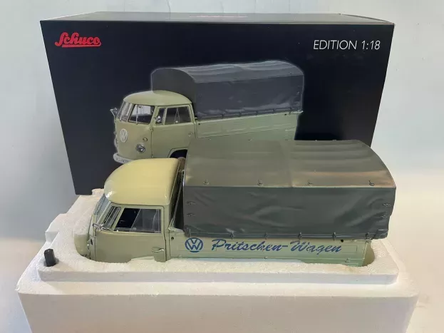 Schuco Volkswagen T1b Pick-up Pritschen-wagen Telonato 1961 1:18 450037200