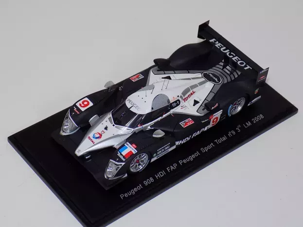 Spark Peugeot 908 Hdi N 9 3rd Le Mans 2008 Klien Zonta Montagny 1:43 S1281