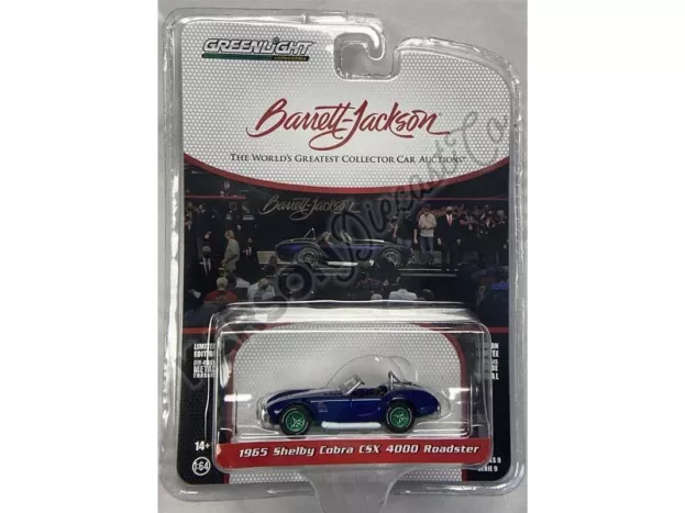Greenlight Ford Shelby Cobra Spider Csx 4000 1965 Lot 1353 Barret Jackson 1:64 37250B