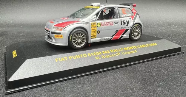 IXO Models Fiat Punto S1600 N 42 Rally Montecarlo 2004 M.biasion P.coquard 1:43 RAM148