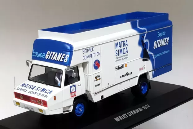 IXO Models Berliet Stradair Truck Car Transporter Team Gitanes Matra Simca 1974 1:43 TRU022RF