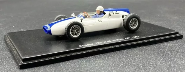 Spark Cooper F1 T53 N 42 British Gp 1961 Masten Gregory 1:43 S3513