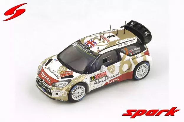 Spark Citroen Ds3 Wrc Team Total Abu Dhabi Wrt N 3 10th Rally Montecarlo 2015 K.meeke P.nagle 1:43 S4503