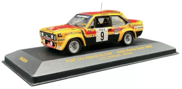 IXO Models Fiat 131 Abarth N 9 Rally Montecarlo 1980 J.c.andruet Biche 1:43 RAC074