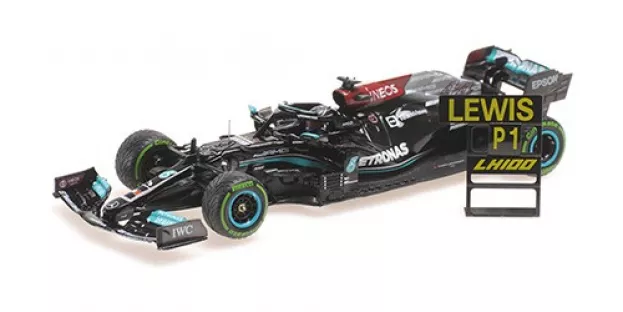 Minichamps Mercedes F1 W12 Mercedes M12 Eq Power+ Team Amg Petronas Motorsport Formula One N 44 Winner Sotchi Russian Gp 2021 Lewis Hamilton 100th Victory F1 With Pit Board 1:43 410211544