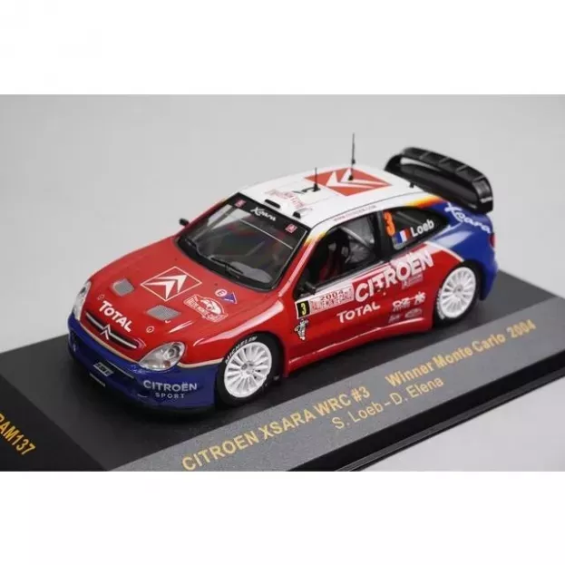 IXO Models Citroen Xsara Wrc N 3 Winner Rally Montecarlo 2004 S.loeb D.elena 1:43 RAM137