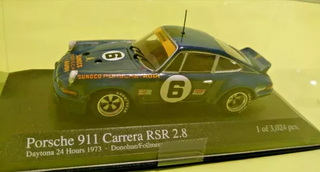 Minichamps Porsche 911 Carrera Rsr 2.8 Team Penske Sunoco N 6 24h Daytona 1973 Donohue Folimer 1:43 430736906