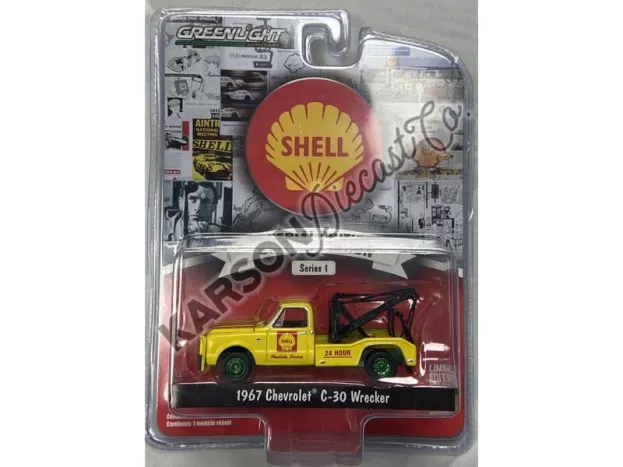 Greenlight Chevrolet C-30 Truck Pick-up Shell Carro Attrezzi Wrecker Road Service 1967 1:64 41125A