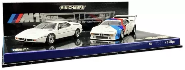 Minichamps Bmw Set 2x M1 Street M1 Procar 1979 25th Anniversary 1:43 402025025