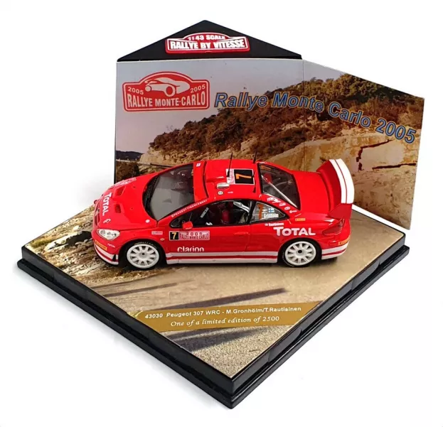 Vitesse Peugeot 307 Wrc N 7 Rally Montecarlo 2005 M.gronholm T.rautiainen 1:43 43030