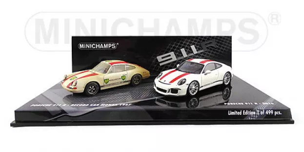 Minichamps Porsche Set 2x 911r 991 Coupe 2016 + 911r Coupe Record Monza Dirty Version 1967 1:43 412066220