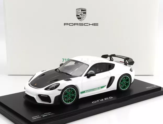 Spark Porsche 718 982 Cayman Gt4 Rs 2021 Con Vetrina With Showcase 1:18 WAP0214130SCAY