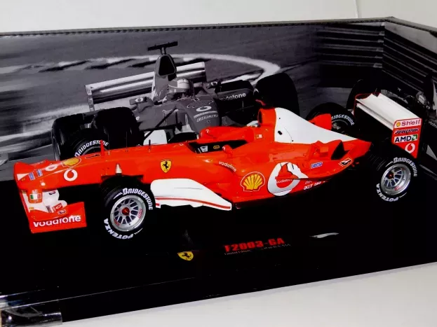 Hot Wheels Ferrari F1 F2003-ga N 1 Michael Schumacher Winner Japan Gp 2003 World Champion 1:18 N2077
