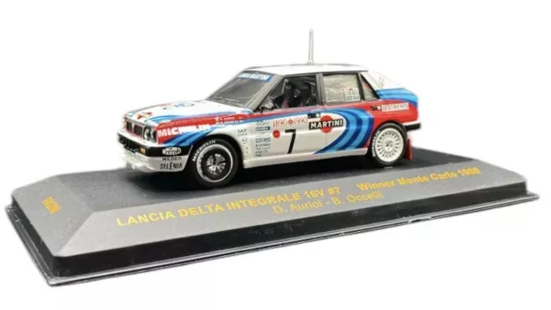 IXO Models Lancia Delta Hf Integrale 16v Martini N 7 Winner Rally Montecarlo 1990 D.auriol B.occelli 1:43 RAC048