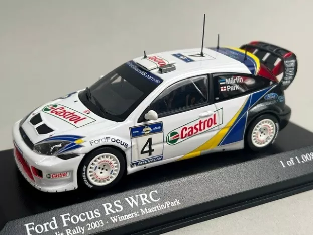 Minichamps Ford Focus Wrc N 4 Winner Rally Acropolis 2003 Markko Martin Michael Park 1:43 400038374