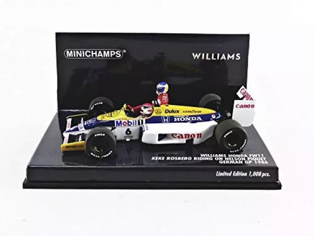 Minichamps Williams F1 Fw11 Honda N 6 German Gp 1986 Nelson Piquet Keke Rosberg 1:43 410860106