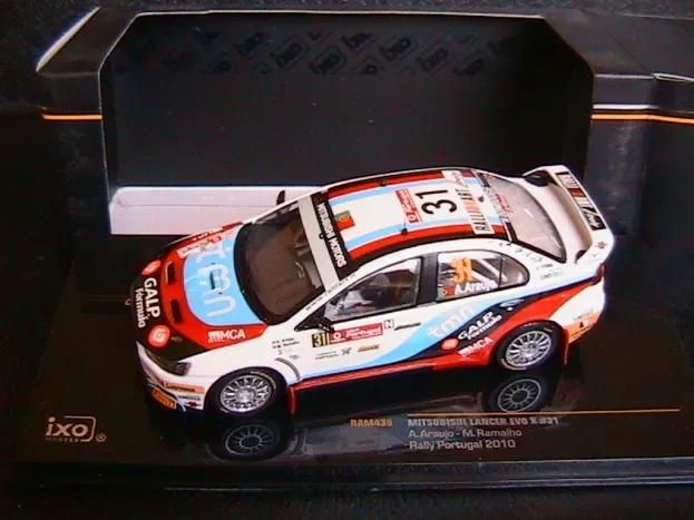 IXO Models Mitsubishi Lancer Evolution X N 31 Rally Portugal 2010 A.araujo M.ramalho 1:43 RAM435