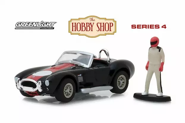 Greenlight Ford Shelby Cobra 427 S c Open With Race Car Driver 1965 1:64 97040A