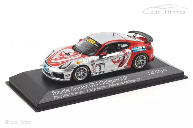Minichamps Porsche Cayman Gt4 Team Clubsport N 3 Pirelli World Challenges Gts 2017 R.baptista 1:43 437171603