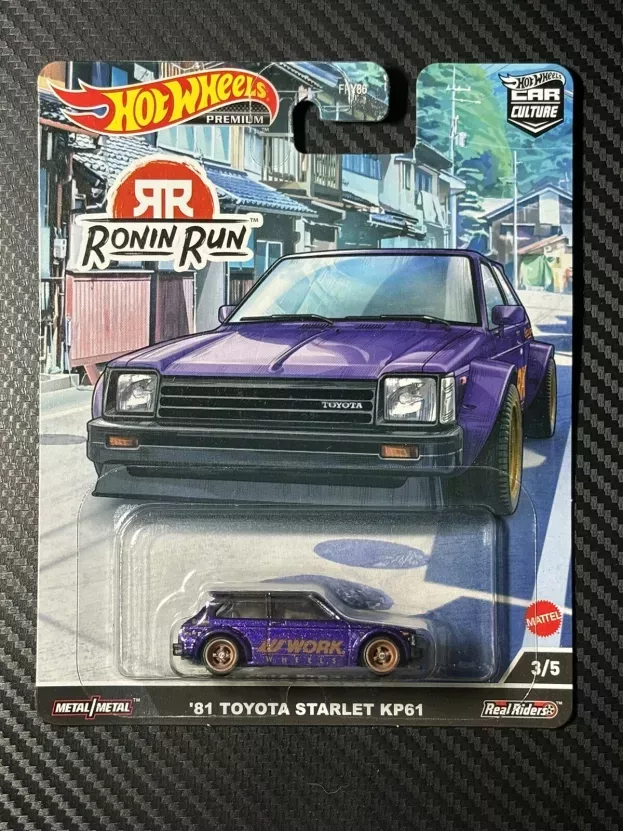 Hot Wheels Toyota Starlet P61 Ronin Run 1981 1:64 HCK11