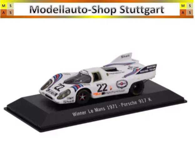 Spark Porsche 917k 4.9l Team Martini Racing N 22 Winner 24h Le Mans 1971 Helmut Marko Gijs Van Lennep 1:43 MAP02027113