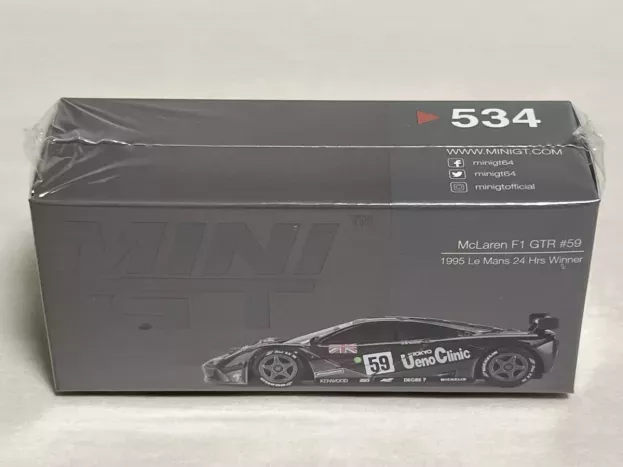 Mini-GT Mclaren F-1 Gtr Bmw S70 2 6.1l V12 Team Kokusai Kaihatsu Racing N 59 Winner 24h Le Mans 1995 Yannick Dalmas Masanori Sekiya Jj Lehto 1:64 MGT00534-L