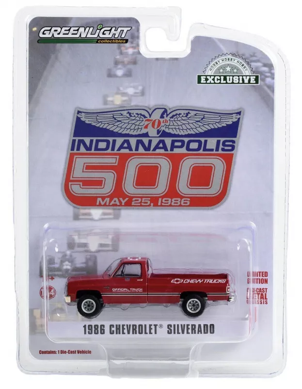 Greenlight Chevrolet Silverado Pick-up Official Pace Car Truck Indianapolis 500 Mile Race 1986 1:64 30340
