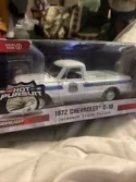 GREENLIGHT 1:24 1972 CHEVROLET C-10 PICKUP WHITE DELAWARE STATE POLICE CAR 85531