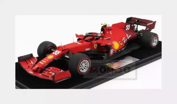 Looksmart Ferrari F1 Sf21 Team Scuderia Ferrari Mission Winnow N 55 Bahrain Gp 2021 Carlos Sainz Jr. Con Vetrina With Showcase 1:18 LS18F1036