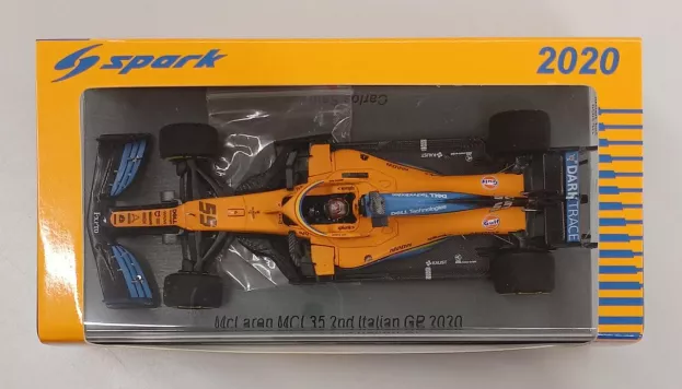 Spark Mclaren F1 Mcl35 Renault Team Mclaren N 55 2nd Monza Italy Gp 2020 C.sainz Jr. 1:43 S6481