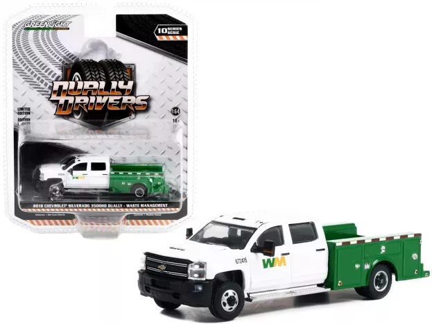 Greenlight Chevrolet Silverado 3500 Double Cabine Pick-up Waste 2018 1:64 46100C