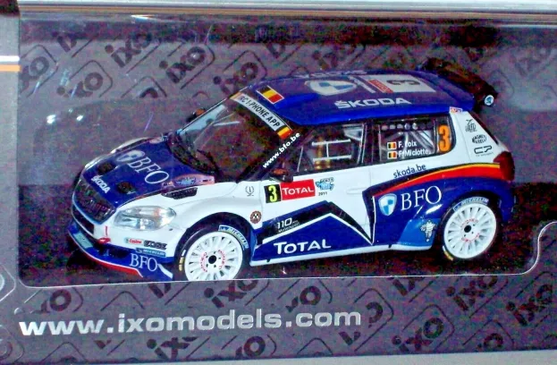 IXO Models Skoda Fabia S2000 N 3 Winner Rally Ypres 2011 F.loix F.miclotte 1:43 RAM478