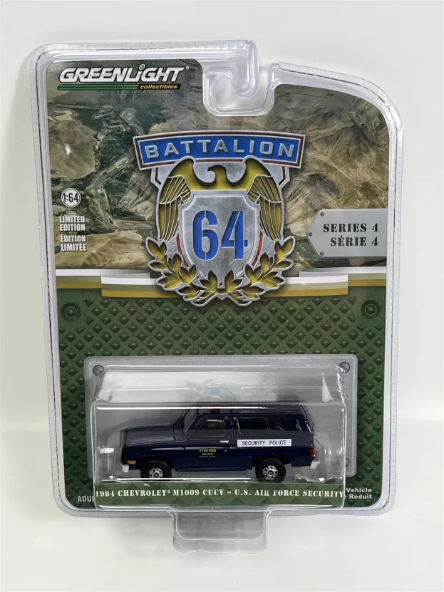 Greenlight Chevrolet M1009 Cucv Usa Air Force Military Police 1984 1:64 61040F