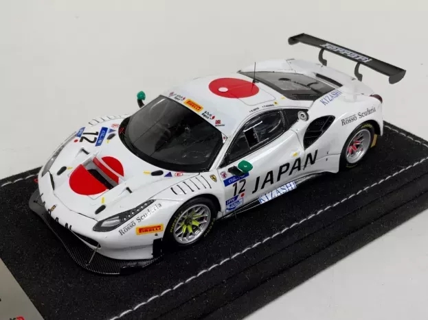 Looksmart Ferrari 488 Gte 3.9l Turbo V8 Team Japan N 12 Fia Gt Nations Cup Barhain 2018 K.seto T.kondo 1:43 LSRC066