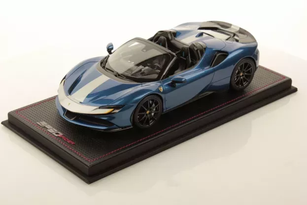 MR Models Ferrari Sf90 Spider Stradale Hybrid 1000hp 2019 Con Vetrina With Showcase 1:18 FE032B