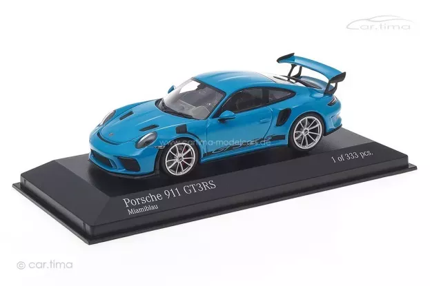 Minichamps Porsche 911 991-2 Gt3 Rs Coupe 2018 Silver Rims 1:43 413067047