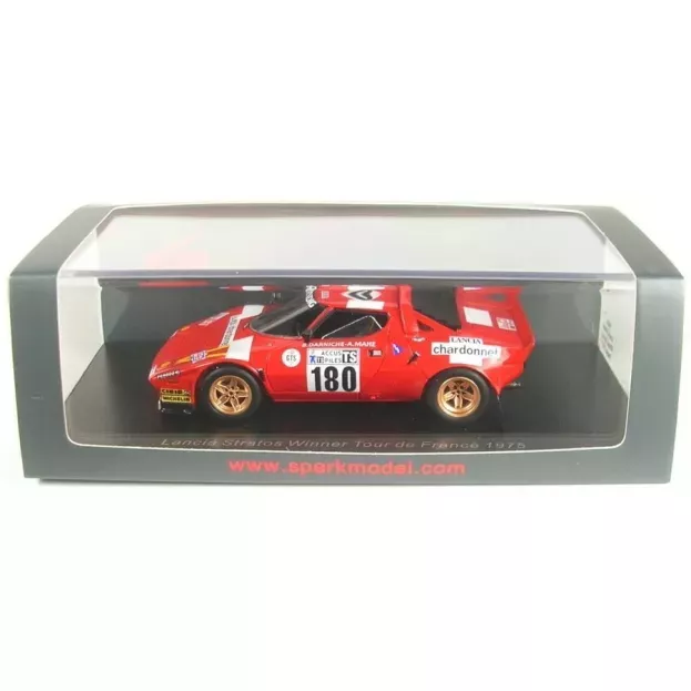 Spark Lancia Stratos N 180 Winner Rally Tour De France 1975 B.darniche A.mahe' 1:43 S9081