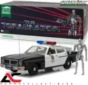 GREENLIGHT 19042 1:18 1977 DODGE MONACO POLICE & T-800 FIGURE THE TERMINATOR