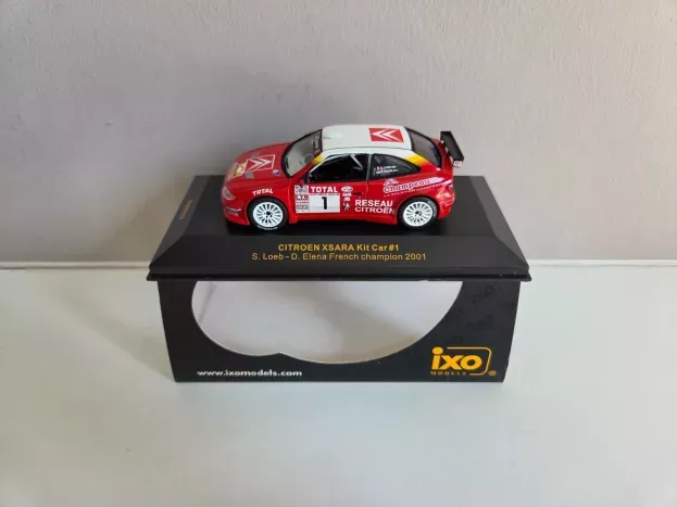 IXO Models Citroen Xsara Kit Car N 1 Rally French Champion 2001 S.loeb D.elena 1:43 RAM032