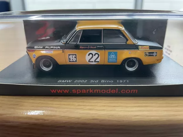 Spark Bmw 2002 Alpina N 22 3rd Brno 2002 H.j.stuck 1:43 S2812