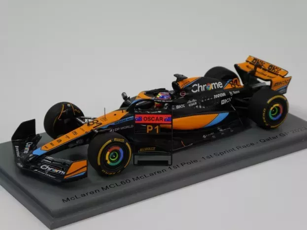 Spark Mclaren F1 Mcl60 Team Mclaren N 81 Winner Sprint Race Qatar Gp With Pit Board 2023 Oscar Piastri 1:43 S8927
