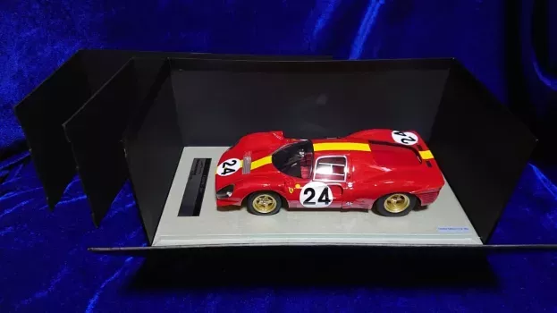 Tecnomodel Ferrari 330 P4 4.0l V12 Ch.0856 Team Equipe National Belge N 24 3rd 24h Le Mans 1967 W.mairesse J.blaton Beurlys 1:18 TM18-31B