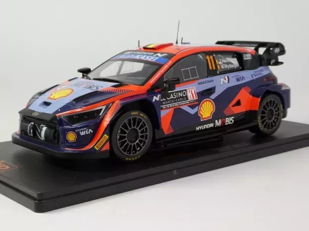 IXO Models Hyundai I20 N Rally1 Team Shell Mobis Wrt N 11 3rd Rally Montecarlo 2023 Thierry Neuville Martijn Wydaeghe 1:18 18RMC153A.22