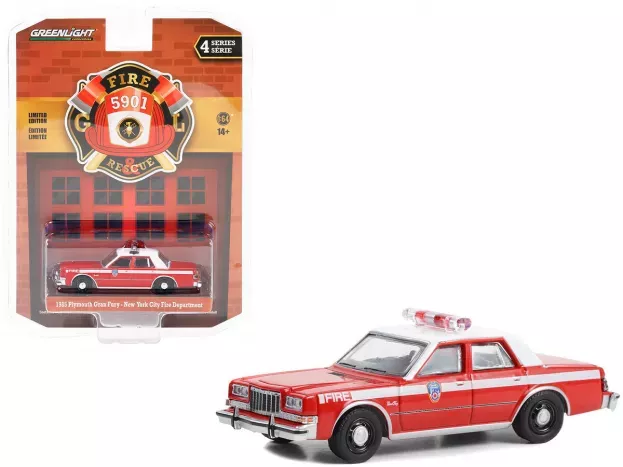 Greenlight Plymouth Gran Fury Fdny Fire Engine 1985 1:64 67050C
