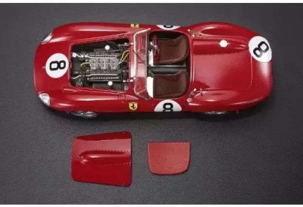 Top Marques Ferrari 315s Spider Team Scuderia Ferrari N 8 24h Le Mans 1957 Lewis Evans Martino Severi 1:18 TOP127D